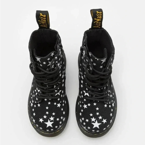 Junior 1460 Pascal Star Suede Lace Up Boots - Picture 2 of 5